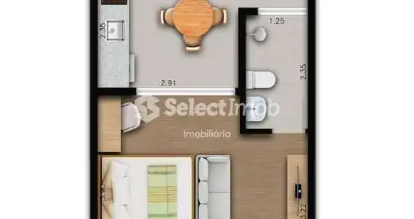 Apartamento com 1 quarto à venda na Avenida Armando Salles Oliveira, --, Parque São Vicente, Mauá