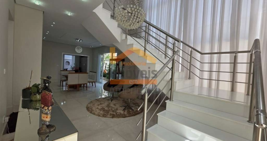 Casa em Condomínio à Venda em Americana-SP - 5 quartos, 3 suítes, 2 salas, 5 banheiros, 4 vagas, 304m²