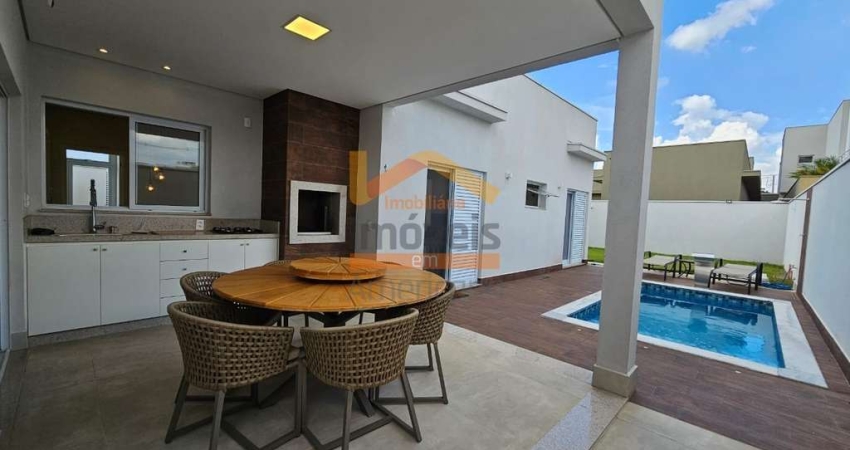 Casa de alto padrão à venda em condomínio no Jardim Phillipson Park, Americana-SP: 3 quartos, 2 suítes, 2 salas, 4 banheiros, 4 vagas, 200m².