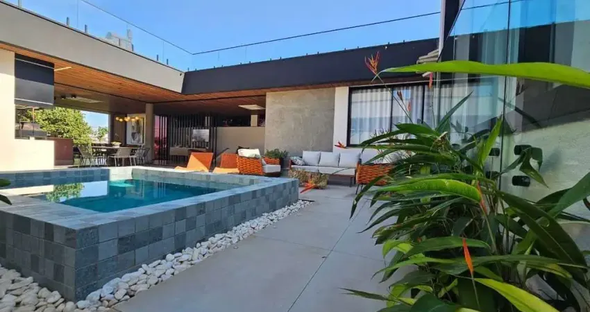 Casa de alto padrão em condomínio: 3 quartos, 2 suítes, 4 banheiros, 4 vagas - Santa Bárbara D'oeste, Loteamento Residencial Mac Knight.