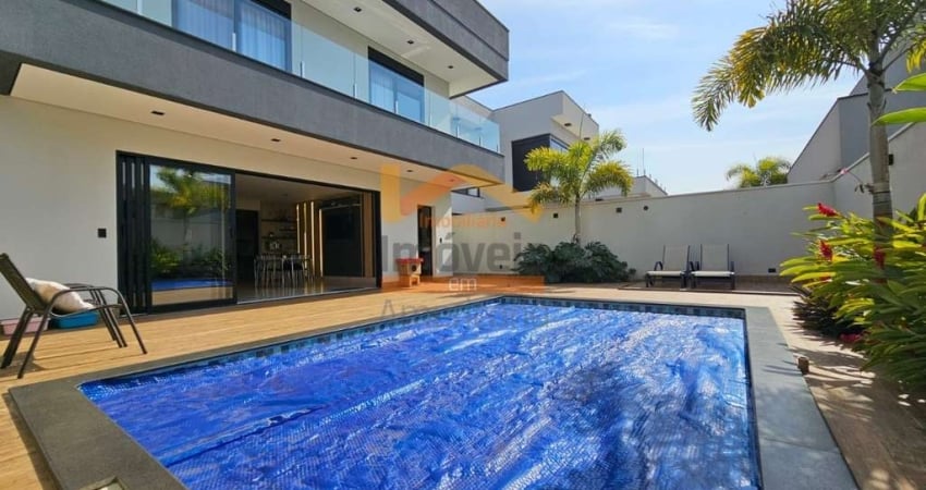 Imperdível Casa de Luxo em Condomínio de Santa Bárbara D'oeste-SP - Jardim Firenze: 3 Quartos, 3 Suítes, 5 Banheiros, 4 Vagas, 305m².