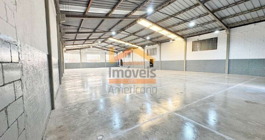 Salão Industrial de 640m² para locação em Santa Bárbara D'oeste-SP, no Distrito Industrial II.
