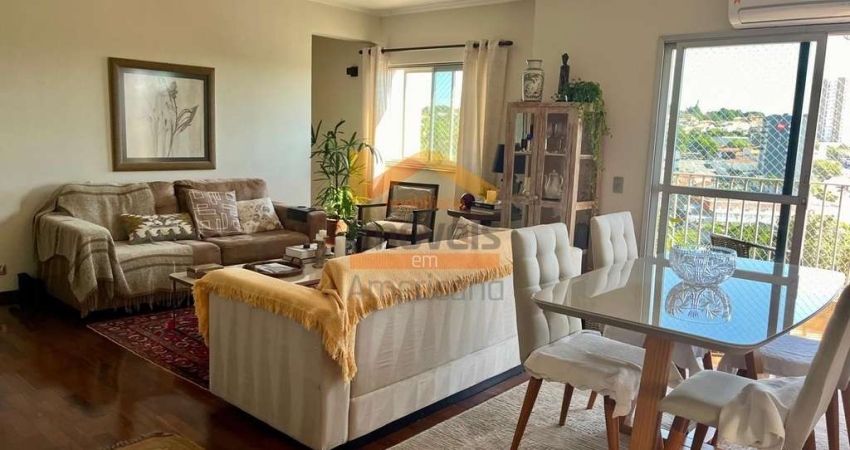 Apartamento à venda no Centro de Americana-SP com 3 quartos, 1 suíte, 2 salas, 3 banheiros, 2 vagas e 126m². Confira agora!