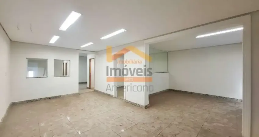 15 salas comerciais, dois andares para locação no centro de americana-sp: 4 banheiros, 326m² de área!