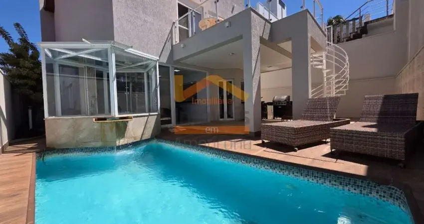 Luxuosa casa em condomínio à venda em americana-sp, residencial villa san pietro: 4 quartos, 4 suítes, 3 salas, 6 banheiros, 4 vagas, 353m².