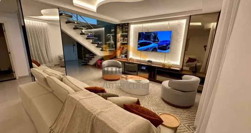 Apartamento de luxo no centro de americana-sp: 3 quartos, 3 suítes, 3 salas, 5 banheiros, 4 vagas de garagem, 432m² de área.