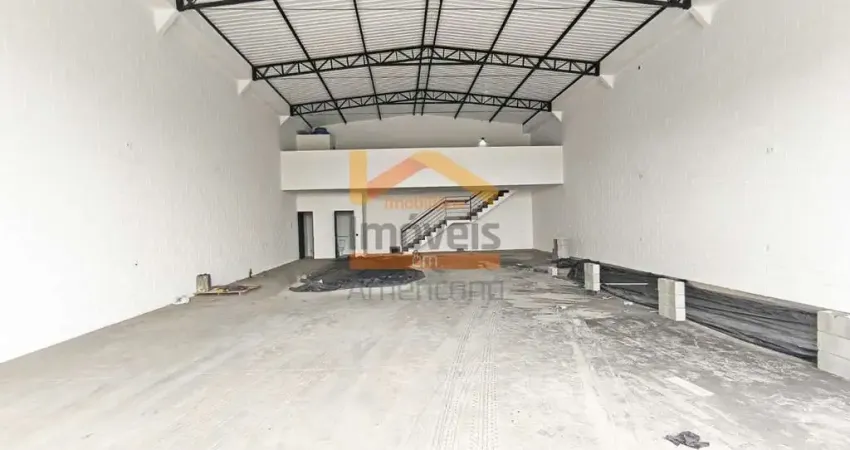 Salão comercial 300m² construção para locação no bairro pacaembu em americana sp