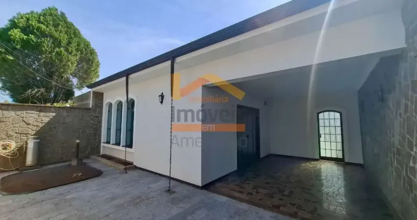 Casa para locação em americana-sp, vila santa catarina: 3 quartos, 1 suíte, 2 salas, 3 banheiros, 3 vagas, 148m².