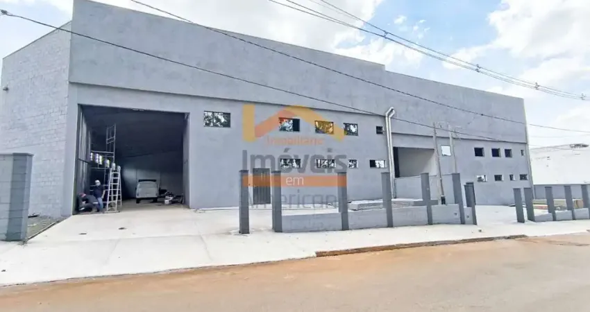 Salão industrial de 1.195m² para locação em americana-sp, bairro salto grande: 2 banheiros e excelente estrutura!