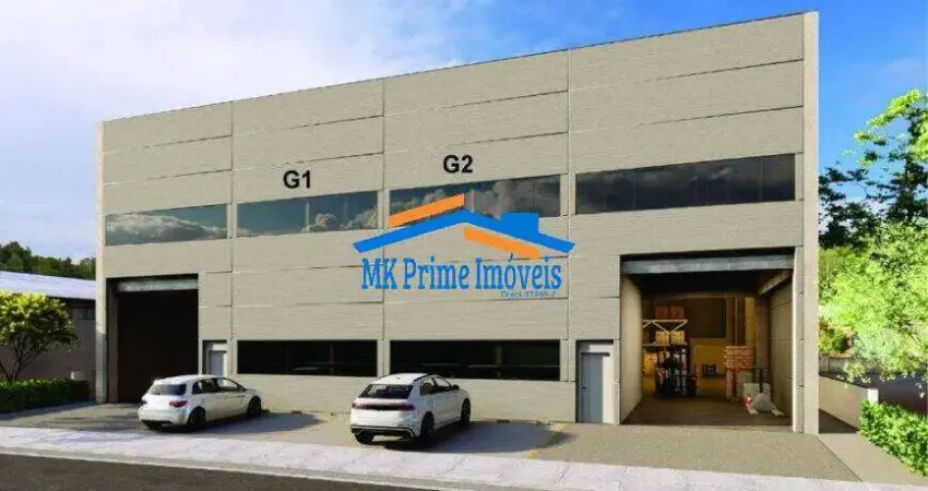 Galpão para locação em condomínio, área construída 595,40m2, em cotia/sp