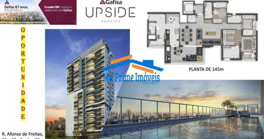 Apartamento com 145 m² previsão de entrega para Abril de 2022 - Paulista.