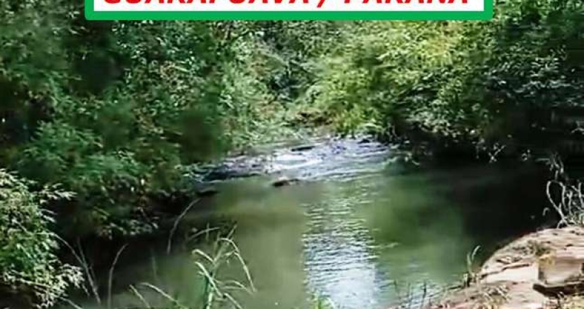 FAZENDA EM GUARAPUAVA/PR-RICA EM RECURSO HÍDRICO-5KM DE RIO