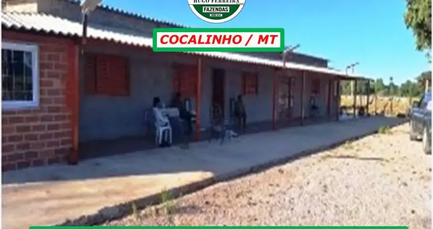 FAZENDA EM COCALINHO/MT-DUPLA APTIDÃO-ESTRUTURADA-BOA DE ÁGUA