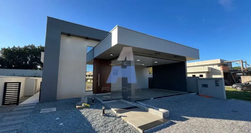 Excelente oportunidade de adquirir sua casa moderna e segura no Condomínio Vilas do Porto, em São Francisco do Sul-SC!