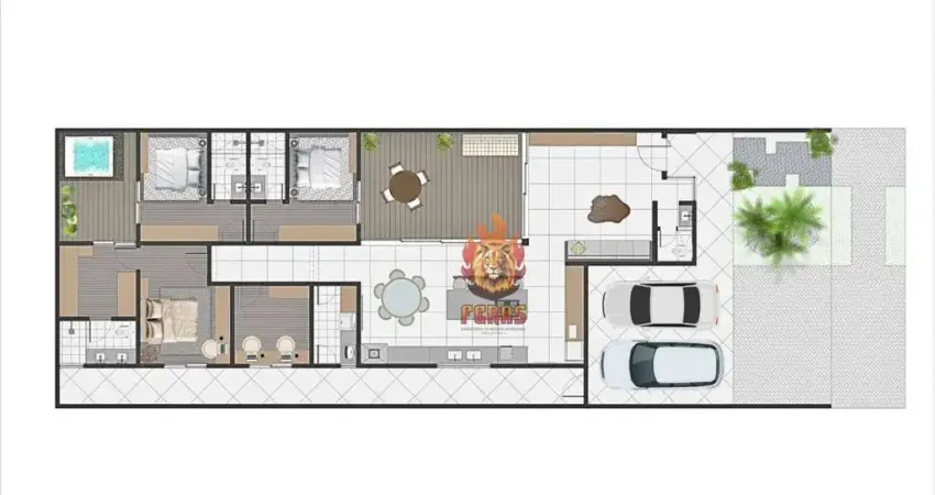 Casa com 3 dormitórios à venda, 180 m² por r$ 1.450.000 - parque três meninos - sorocaba/sp