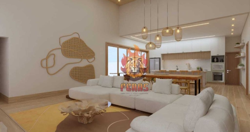 Casa Térrea à Venda no Condomínio Village Ipanema II, 3 Suítes em Araçoiaba da Serra, SP