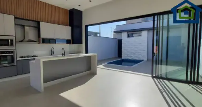 Linda Casa Térrea de 190m²  e Terreno de 300m2, à venda no excelente Condomínio Fechado Gran Reserve em Indaiatuba- SP.