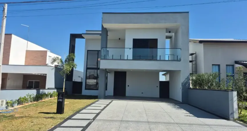 Lindo Sobrado de 285m2, e Terreno 420m2, em Condomínio Fechado Solares Resort em Boituva- SP.