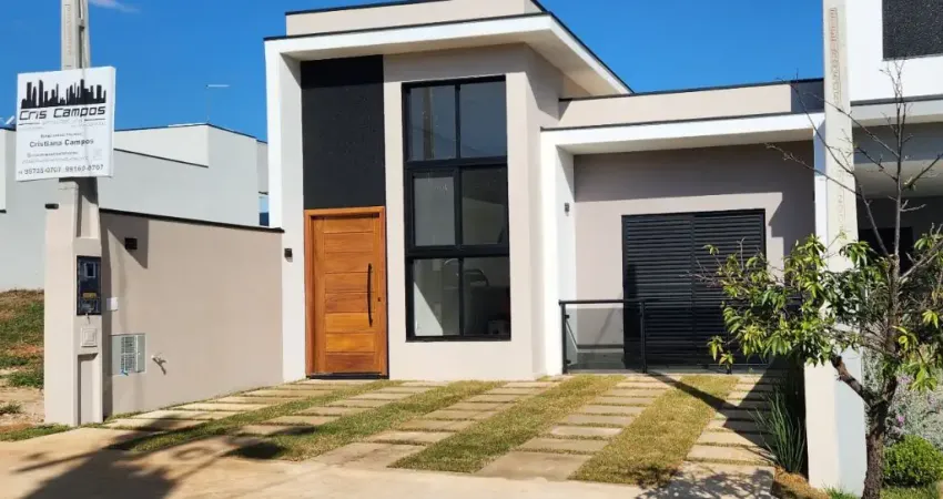 Linda Casa Térrea em Condomínio Fechado Reserva dos Ypês com 126m² de Área Construída  e Terreno de 7x25=175m2, em Tatuí - SP