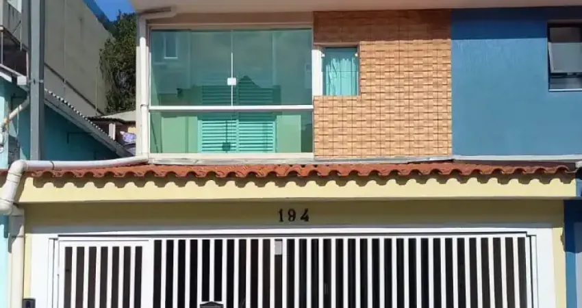 Lindo sobrado à venda com  165m² de área construída, no bairro jardim santo ignacio em são bernardo do campo - sp.