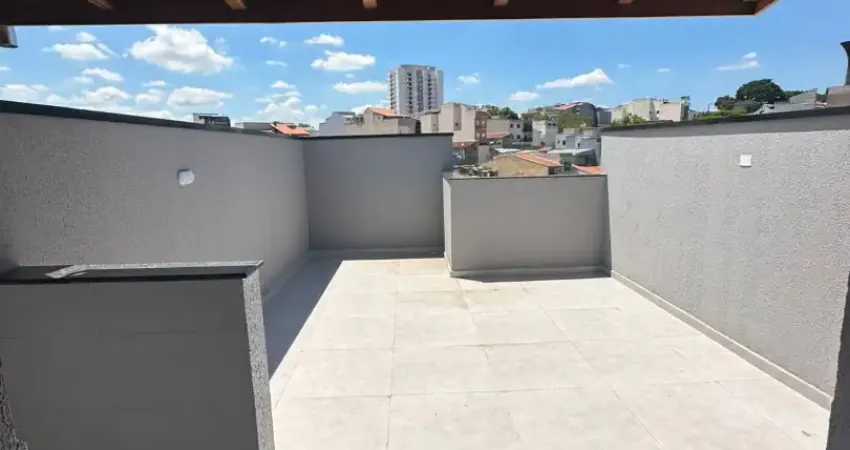 Linda cobertura à venda de 55+55m² de área construída, no bairro vila helena em santo andré - sp.