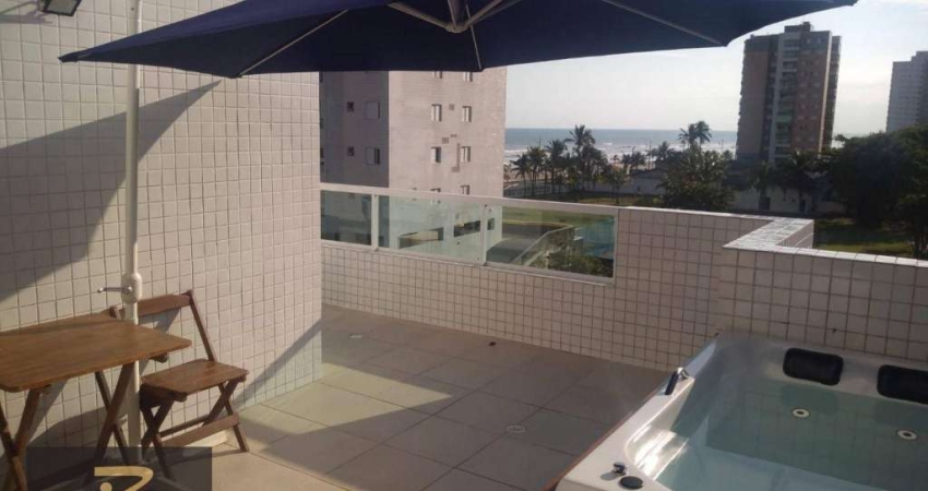 Apartamento Duplex com 3 dormitórios à venda, 119 m² por R$ 750.000,00 - Solemar - Praia Grande/SP