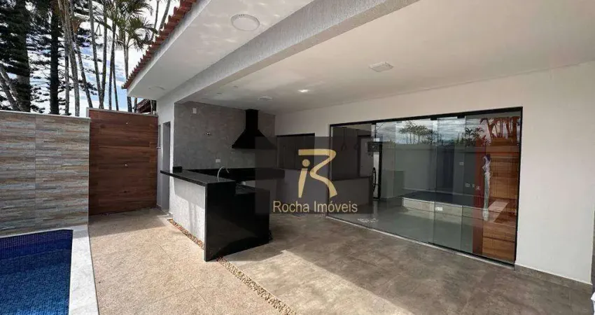 Casa765 mts da praia com 3 dormitórios à venda, 132 m² por R$ 770.000 - Jardim Imperador - Peruíbe/SP