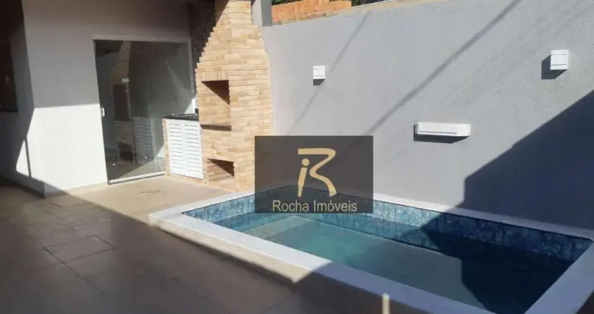 Casa com piscina  2 dormitórios à venda, 92 m² por r$ 380.000 - parque balneário oásis - peruíbe/sp
