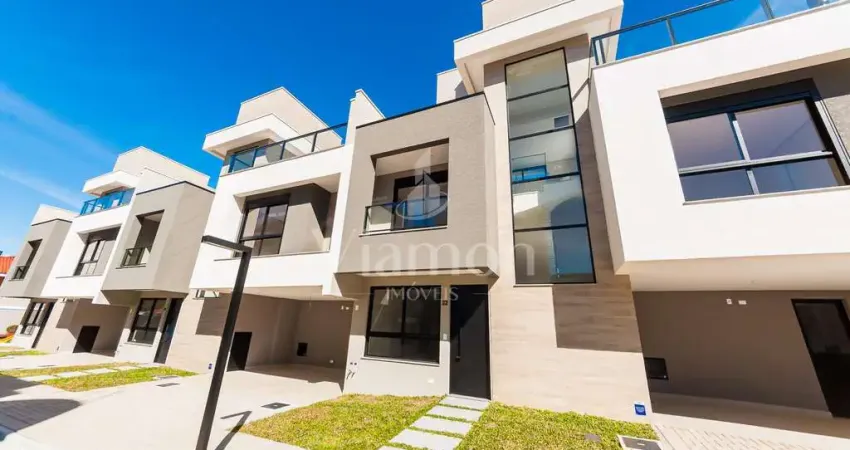 Sobrado com 3 quartos em condomínio à venda, santa felicidade, curitiba - pr