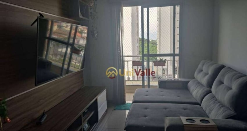 Apartamento com 3 dormitórios à venda, 74 m² por R$ 320.000,00 - Condomínio Torres do Vale - Taubaté/SP