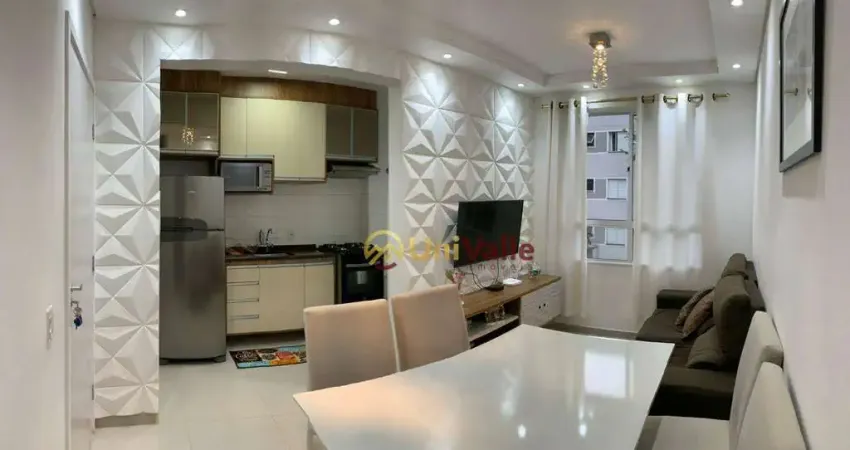 Apartamento com 2 dormitórios à venda, 44 m² por R$ 240.000,00 - Condomínio Porto Fino - Taubaté/SP