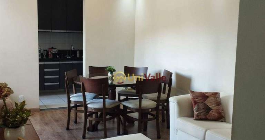 Apartamento com 2 dormitórios à venda, 54 m² por R$ 287.500,00 - Parque São Luís - Taubaté/SP
