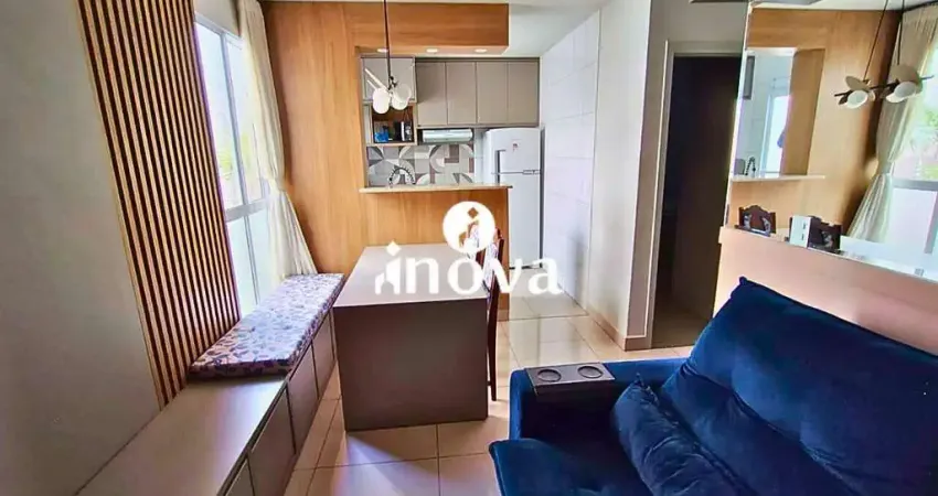 Apartamento para locação mobiliado, bairro guanabara, condomínio águas cristalinas.