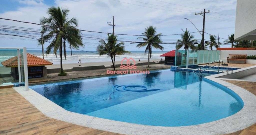 PRÉDIO FRENTE MAR 2 QUARTOS LAZER COMPLETO MONGAGUÁ