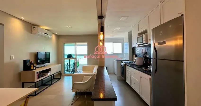 APARTAMENTO MOBILIADO FRENTE MAR 2 QUARTOS,LAZER COMPLETO
