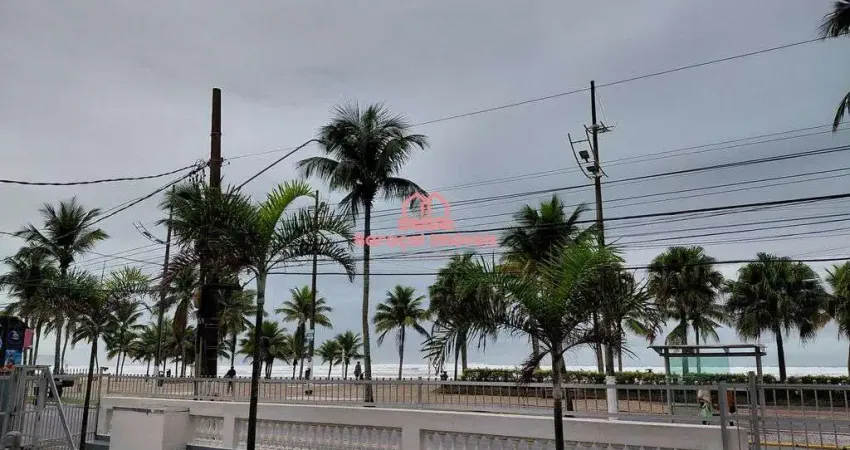 Apartamento para venda prédio frente mar, 1 quarto, com elevador , 1 vaga