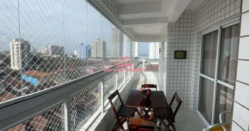 Apartamento à venda em maracanã, praia grande - sp mobiliado 2 quartos com suite