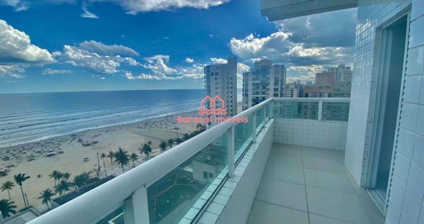 APARTAMENTO NOVO 3 DORM 1 SUITE  2 VAGAS DEM 115M² VISTA LIVRE MAR PRAIA GRANDE