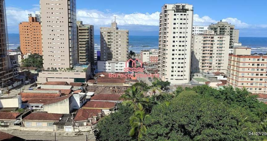 Apartamento 1 quarto com suíte, sacada gourmet  vista  mar Aviação Praia Grande