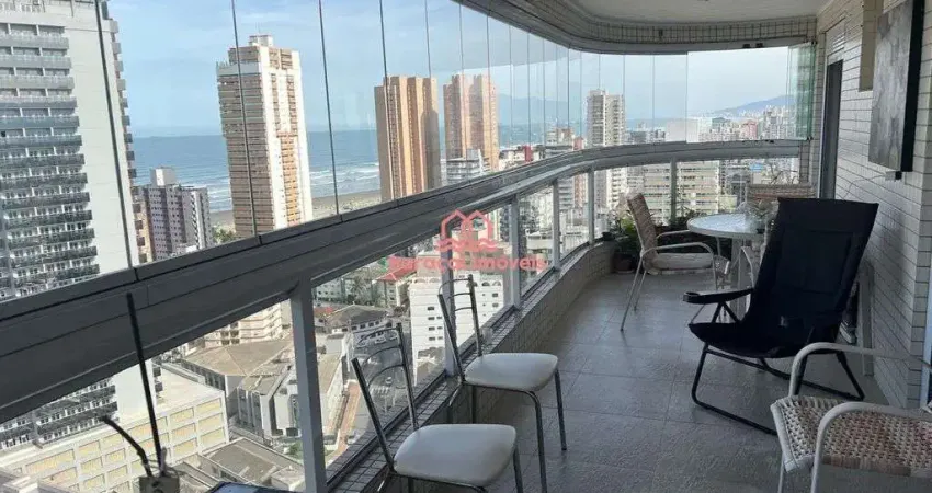 Apartamento 3 dormitórios com vista mar boqueirão praia grande