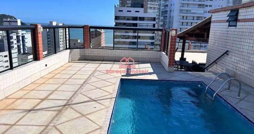 Cobertura 3 dormitórios duplex com vista mar canto do forte em praia grande