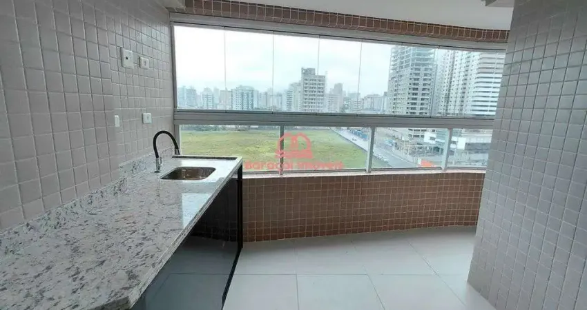 Apartamento novo, mobiliado com 3 suítes, 2 vagas vista mar, bairro aviação -pg