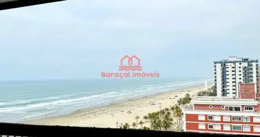 Apartamento prédio frente mar 3 quartos sendo 2 suítes 2 vaga tupi praia grande