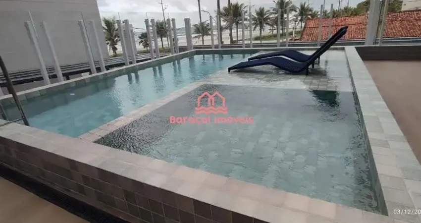 Apartamento prédio frente mar 2 quartos sendo 1suíte 1 vaga caiçara praia grande