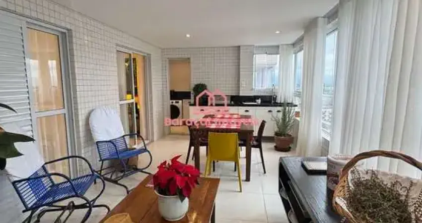 Apartamento 3 suítes à venda em aviação, praia grande - sp mobiliado