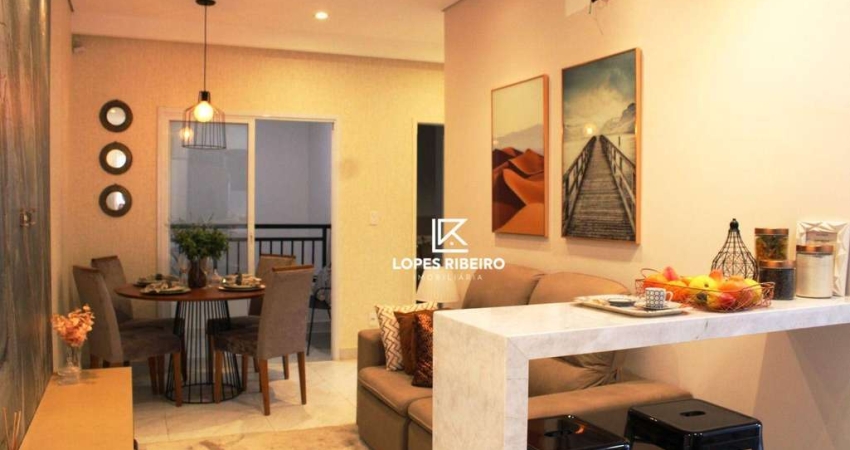 Apartamento com 2 dormitórios à venda, 59 m² por R$ 270.000,00 - Balneário Salto Grande - Americana/SP