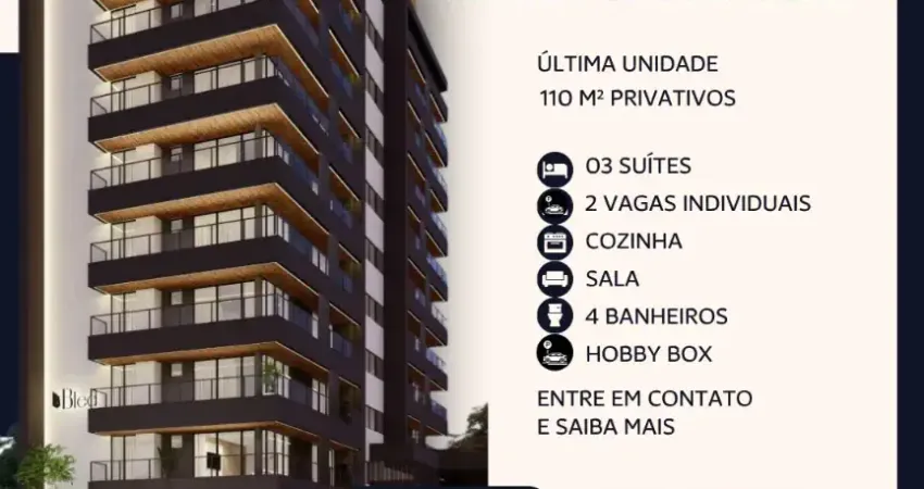 Última unidade de frente no bled com 2 vagas individuais + box - oportunidade única!