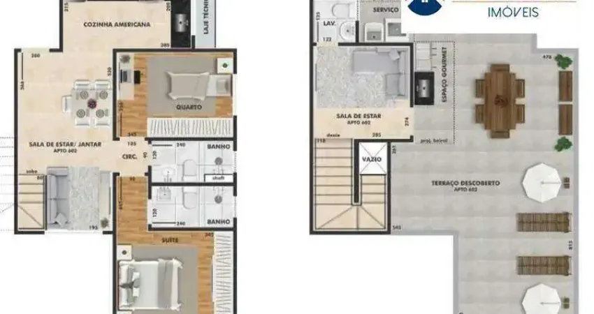 Cobertura à venda – santa terezinha | 110m² | 2 quartos | suíte | 1 vaga | r$ 645.000,00