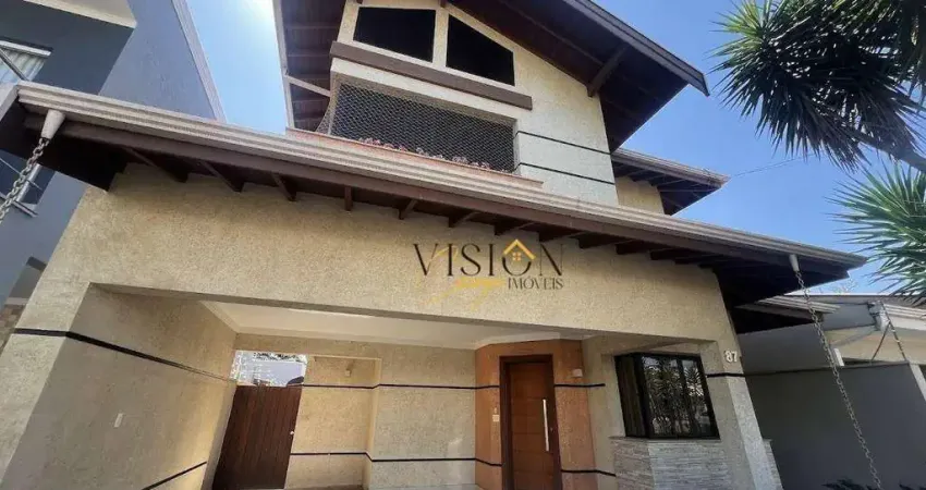 Casa com 3 dormitórios para alugar, 235 m² por r$ 9.151/mês - jardim planalto - paulínia/sp