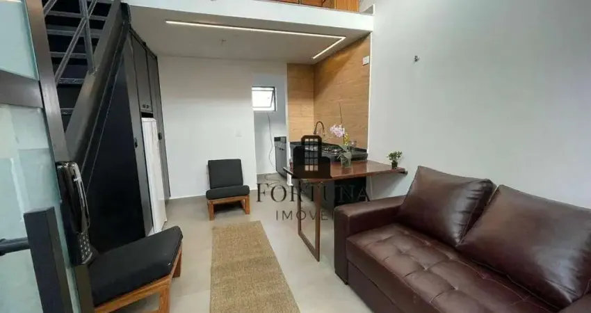 Apartamento Studio com 1 dormitório para alugar, 45 m² por R$ 3.900/mês - Mirandópolis - São Paulo/SP